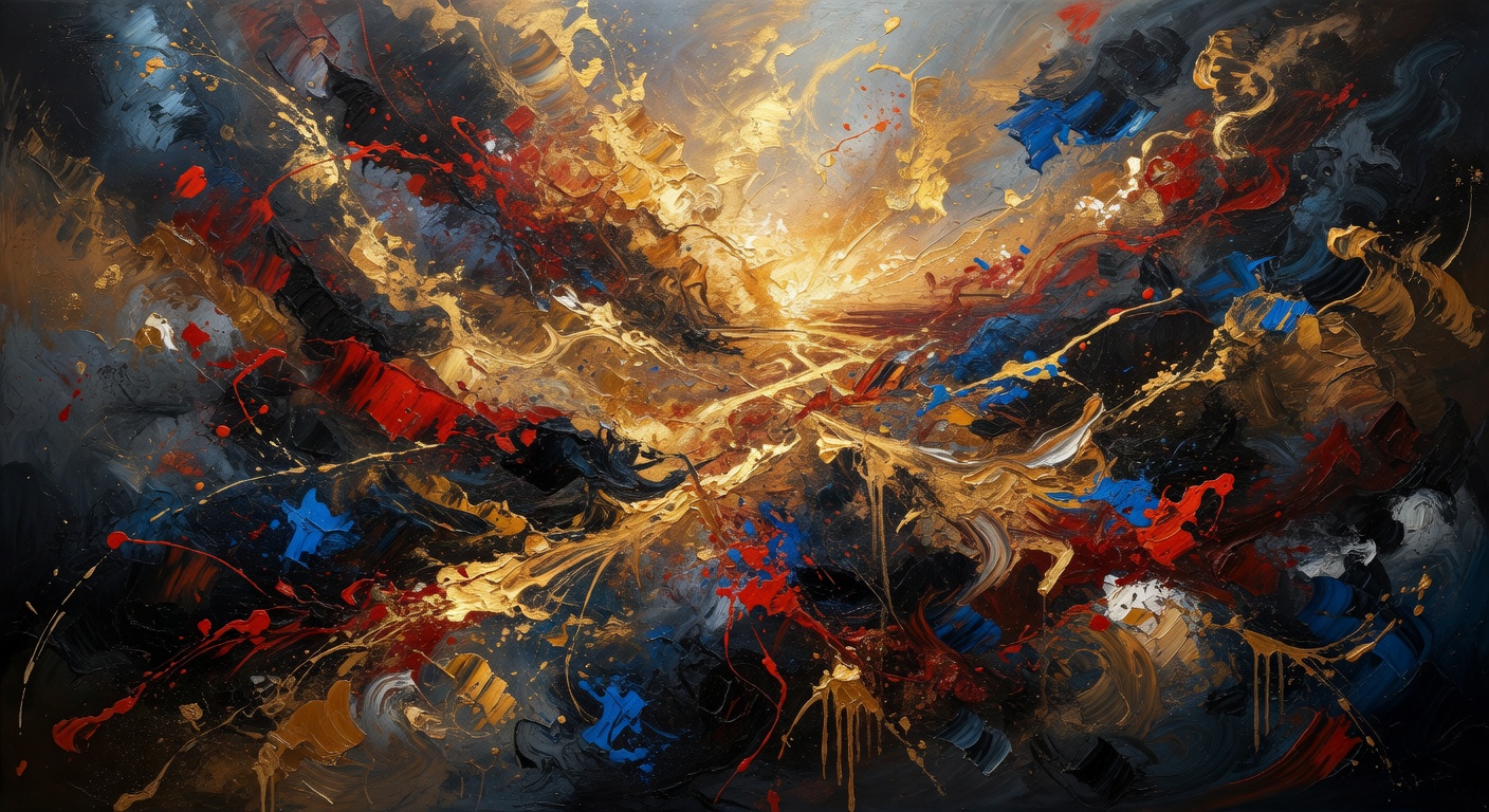 Abstract Chaos Painting